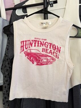 Nikxie Huntington Beach cropped sleeveless tank / medium